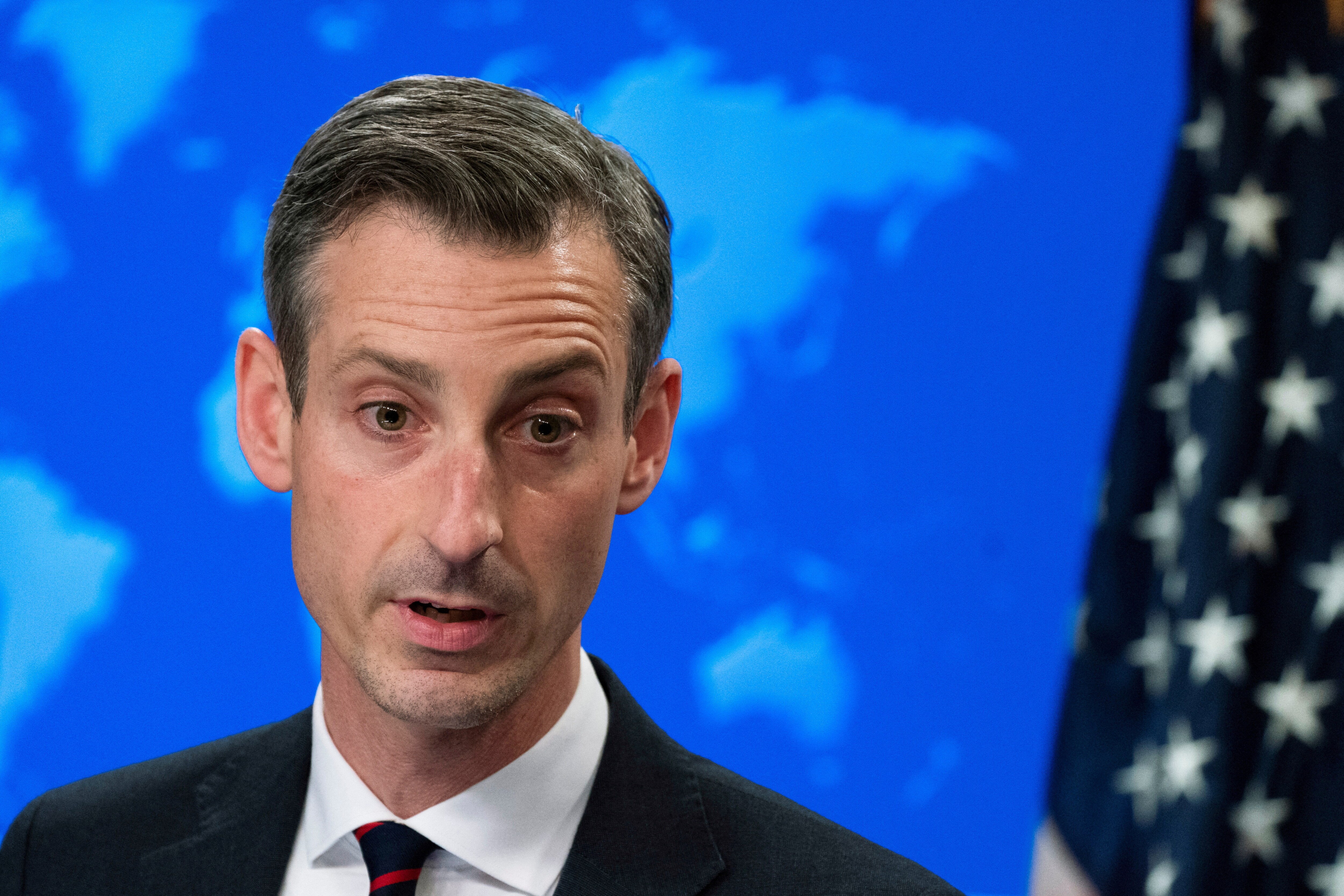 US State Department spokesperson Ned Price. (Manuel Balce Ceneta/Pool via REUTERS/File Photo)