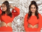 Huma Qureshi stuns in a cut-out bodycon dress for Monica O My Darling promotions. (Instagram) Huma Qureshi stuns in a cut-out bodycon dress for Monica O My Darling promotions. (Instagram)