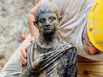 A 2,300-year-old bronze statue has been unearthed in Tuscany, Italy. (Ministero della Cultura/REUTERS) A 2,300-year-old bronze statue has been unearthed in Tuscany, Italy. (Ministero della Cultura/REUTERS)
