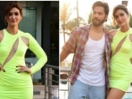 Kriti Sanon and Varun Dhawan promote Bhediya in Mumbai. Kriti Sanon and Varun Dhawan promote Bhediya in Mumbai.