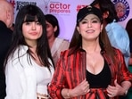 Mahima Chaudhry with daughter Ariana at Uunchai screening. (Varinder Chawla) Mahima Chaudhry with daughter Ariana at Uunchai screening. (Varinder Chawla)