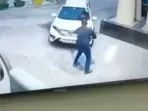 Rape accused hits security guard with car in Noida society, flees | Video(ANI) Rape accused hits security guard with car in Noida society, flees | Video(ANI)