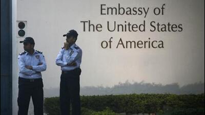 US embassy in New Delhi. (Raj k Raj/ HT File Photo)