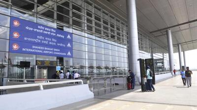 Customs officials seized 160.5gm gold from passengers on a flight that landed at the Shaheed Bhagat Singh International Airport, Chandigarh, from Dubai on Wednesday evening. (HT File)