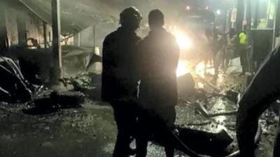 Security personnel at the site after an LPG cylinder exploded inside a car in Coimbatore on October 23. (PTI image) Security personnel at the site after an LPG cylinder exploded inside a car in Coimbatore on October 23. (PTI image)
