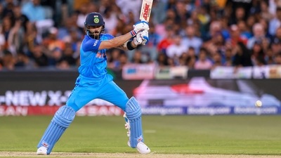 Virat Kohli held the innings together as India also lost the dangerous Suryakumar Yadav before he could trouble the scorers too much. (AP) Virat Kohli held the innings together as India also lost the dangerous Suryakumar Yadav before he could trouble the scorers too much. (AP)