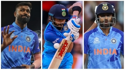 Hardik Pandya was all praise for batting superstars Virat Kohli and Suryakumar Yadav (AP) Hardik Pandya was all praise for batting superstars Virat Kohli and Suryakumar Yadav (AP)