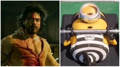 Minions have replaced Shah Rukh Khan in a fanmade Pathaan teaser. Minions have replaced Shah Rukh Khan in a fanmade Pathaan teaser.