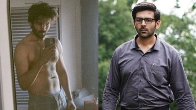 Kartik Aaryan before and after his Freddy transformation. Kartik Aaryan before and after his Freddy transformation.