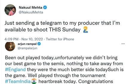 Arjun Rampal and Nakuul Mehta on Twitter. Arjun Rampal and Nakuul Mehta on Twitter.