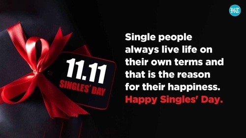 November 11 was chosen because 1 signifies a bare stick, a Chinese Internet slang for an unmarried man. (HT Photo) November 11 was chosen because 1 signifies a bare stick, a Chinese Internet slang for an unmarried man. (HT Photo)