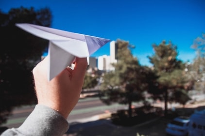 Origami airplane (Unsplash) Origami airplane (Unsplash)