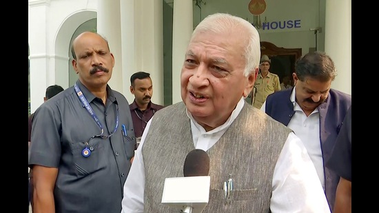 Kerala governor Arif Mohammad Khan has been removed from the post of the chancellor of the Kerala Kalamandalam deemed university (ANI)
