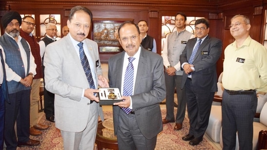 India's national security advisor Ajit Dova at National Defence College.