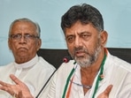 Karnataka Congress president DK Shivakumar. (PTI) Karnataka Congress president DK Shivakumar. (PTI)