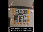 Man makes QR code rangoli.(Instagram/@rohannagpal26) Man makes QR code rangoli.(Instagram/@rohannagpal26)