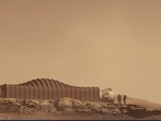 Mars Dune Alpha is a 1,700-square-foot module 3D-printed by ICON.(Nasa) Mars Dune Alpha is a 1,700-square-foot module 3D-printed by ICON.(Nasa)