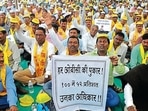 An OBC reservations rally at Azad Maidan in 2019. (HT File Photo) An OBC reservations rally at Azad Maidan in 2019. (HT File Photo)