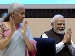 Prime Minister Narendra Modi with Union finance minister Nirmala Sitharaman.