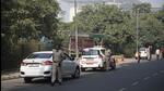 Police have cordoned off the bus queue shelter on August Kranti Marg, where the murder took place, near Huda City Centre Metro Station, in Gurugram, India, on Friday. (Parveen Kumar/HT Photo) Police have cordoned off the bus queue shelter on August Kranti Marg, where the murder took place, near Huda City Centre Metro Station, in Gurugram, India, on Friday. (Parveen Kumar/HT Photo)