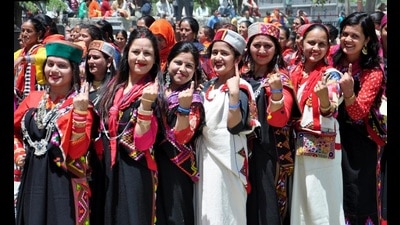 Himachal has a total of 55,92,828, electors, of whom 28,54,945 are men, and 27,37,845 (48.95%) are women. (HT File Photo)