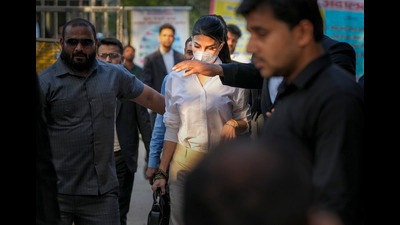 New Delhi: Bollywood actor Jacqueline Fernandez leaves after appearing before the Patiala House court in connection with a money laundering case linked to alleged conman Sukesh Chandrashekhar, in New Delhi, Friday, Nov. 11, 2022. (PTI Photo/Ravi Choudhary)(PTI11_11_2022_000171A) (PTI) New Delhi: Bollywood actor Jacqueline Fernandez leaves after appearing before the Patiala House court in connection with a money laundering case linked to alleged conman Sukesh Chandrashekhar, in New Delhi, Friday, Nov. 11, 2022. (PTI Photo/Ravi Choudhary)(PTI11_11_2022_000171A) (PTI)