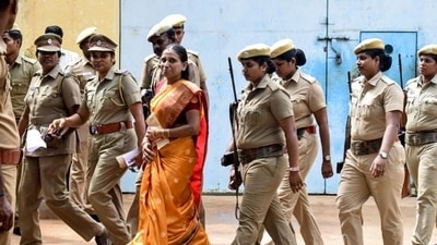 Nalini Sriharan, one of the six convicts to be released in Rajiv Gandhi assassination case. (AFP)