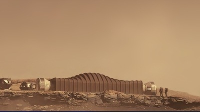 Mars Dune Alpha is a 1,700-square-foot module 3D-printed by ICON. (Nasa) Mars Dune Alpha is a 1,700-square-foot module 3D-printed by ICON. (Nasa)