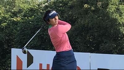 Ridhima Dilawari, starting the final day one behind the overnight leader Afshan Fatima, played a sizzling bogey-free six-under 66 to grab the 14th Leg of the Hero Women’s Pro Golf Tour at the Panchkula Golf Club on Friday. (HT Photo) Ridhima Dilawari, starting the final day one behind the overnight leader Afshan Fatima, played a sizzling bogey-free six-under 66 to grab the 14th Leg of the Hero Women’s Pro Golf Tour at the Panchkula Golf Club on Friday. (HT Photo)