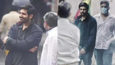 Kartik Aaryan on the sets of Freddy. (Reddit) ((Reddit)) Kartik Aaryan on the sets of Freddy. (Reddit) ((Reddit))