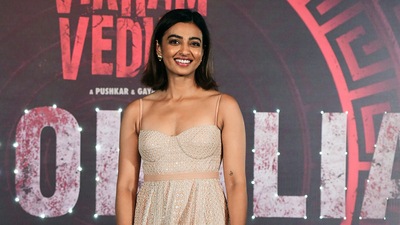 Radhika Apte at a promotional event. (Sunil Khandare) Radhika Apte at a promotional event. (Sunil Khandare)