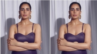 Assisted by makeup artist Shweta Melwani, Kirti decked up in nude eyeshadow, black eyeliner, black kohl, mascara-laden eyelashes, drawn eyebrows, contoured cheeks and a shade of nude lipstick. (Instagram/@iamkirtikulhari) Assisted by makeup artist Shweta Melwani, Kirti decked up in nude eyeshadow, black eyeliner, black kohl, mascara-laden eyelashes, drawn eyebrows, contoured cheeks and a shade of nude lipstick. (Instagram/@iamkirtikulhari)