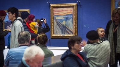 People look at Edvard Munch's "The Scream" at the National Gallery in Oslo, Norway. (AP file) People look at Edvard Munch's "The Scream" at the National Gallery in Oslo, Norway. (AP file)