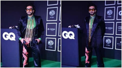 Ranveer posed for the cameras. (HT photos/Varinder Chawla) Ranveer posed for the cameras. (HT photos/Varinder Chawla)