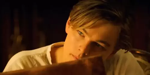 Leonardo DiCaprio in a still from Titanic. Leonardo DiCaprio in a still from Titanic.