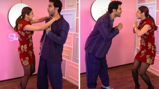 Shehnaaz Gill and Rajkummar Rao enjoy on chat show, Desi Vibes with Shehnaaz Gill. 