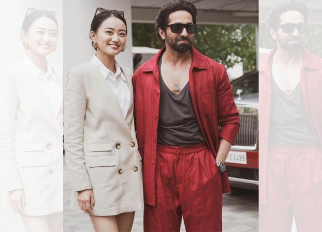 Carol Andrea Kevichüsa with Ayushmann Khurrana; In 2019 Carol Andrea Kevichüsa with Ayushmann Khurrana; In 2019