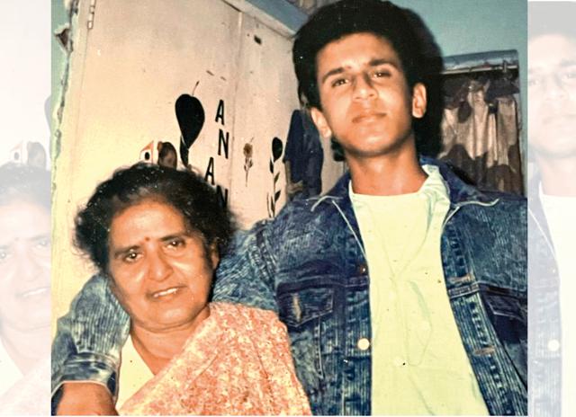 With his mother, in Delhi, when he would listen to her sing With his mother, in Delhi, when he would listen to her sing
