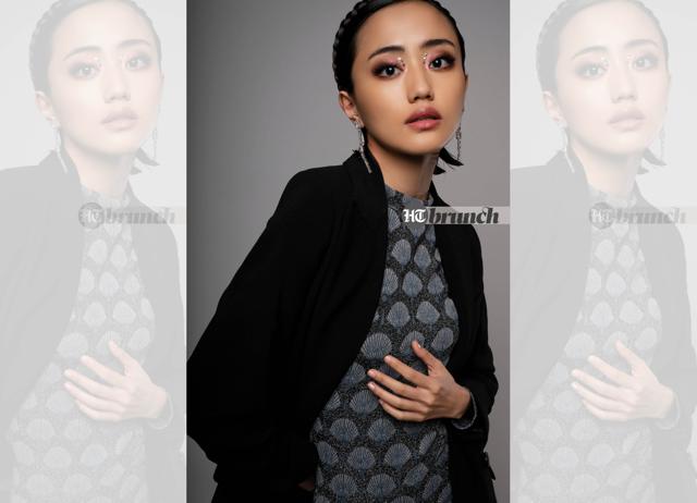 Andrea says, “Just because we look different and have different lifestyles and food habits doesn’t mean that we are inferior. We are all Indians”; Jewellery by Bling Vine (Tushar Bhardwaj)