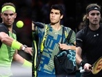 Rafael Nadal; Carlos Alcaraz; Stefanos Tsitsipas Rafael Nadal; Carlos Alcaraz; Stefanos Tsitsipas