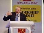 Boris Johnson speaks at HT Leadership Summit. Boris Johnson speaks at HT Leadership Summit.