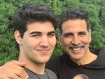 Akshay Kumar with his son Aarav. Akshay Kumar with his son Aarav.