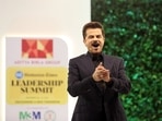 Anil Kapoor spoke about grandson Vayu at the HTLS session. Anil Kapoor spoke about grandson Vayu at the HTLS session.