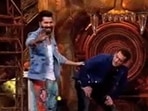 Varun Dhawan, Salman Khan and Kriti Sanon on Bigg Boss 16. 