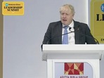 Boris Johnson speaks at HT Leadership Summit 2022. Boris Johnson speaks at HT Leadership Summit 2022.
