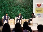 Sachin Tendulkar and Brian Lara at HTLS 2022 (HT Photo) Sachin Tendulkar and Brian Lara at HTLS 2022 (HT Photo)