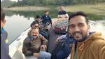 The Election Commission dispatched a team by a boat to establish a polling station in Himchal Pradesh’s Fatehpur, Kangra, where there are nearly 90 voters. (Sourced) The Election Commission dispatched a team by a boat to establish a polling station in Himchal Pradesh’s Fatehpur, Kangra, where there are nearly 90 voters. (Sourced)