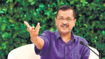 New Delhi, India - November 12, 2022: Arvind Kejriwal, Hon. Chief Minister of Delhi at the Hindustan Times Leadership Summit, in New Delhi, India, on Saturday, November 12, 2022. (Photo by Arvind Yadav / Hindustan Times) (Hindustan Times) New Delhi, India - November 12, 2022: Arvind Kejriwal, Hon. Chief Minister of Delhi at the Hindustan Times Leadership Summit, in New Delhi, India, on Saturday, November 12, 2022. (Photo by Arvind Yadav / Hindustan Times) (Hindustan Times)