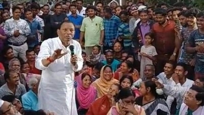 BJP leader Arjun Munda said Akhil Giri’s remarks have insulted India at an international level (Videograb) BJP leader Arjun Munda said Akhil Giri’s remarks have insulted India at an international level (Videograb)
