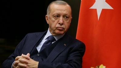 Turkish president Erdogan is seen. (Reuters)